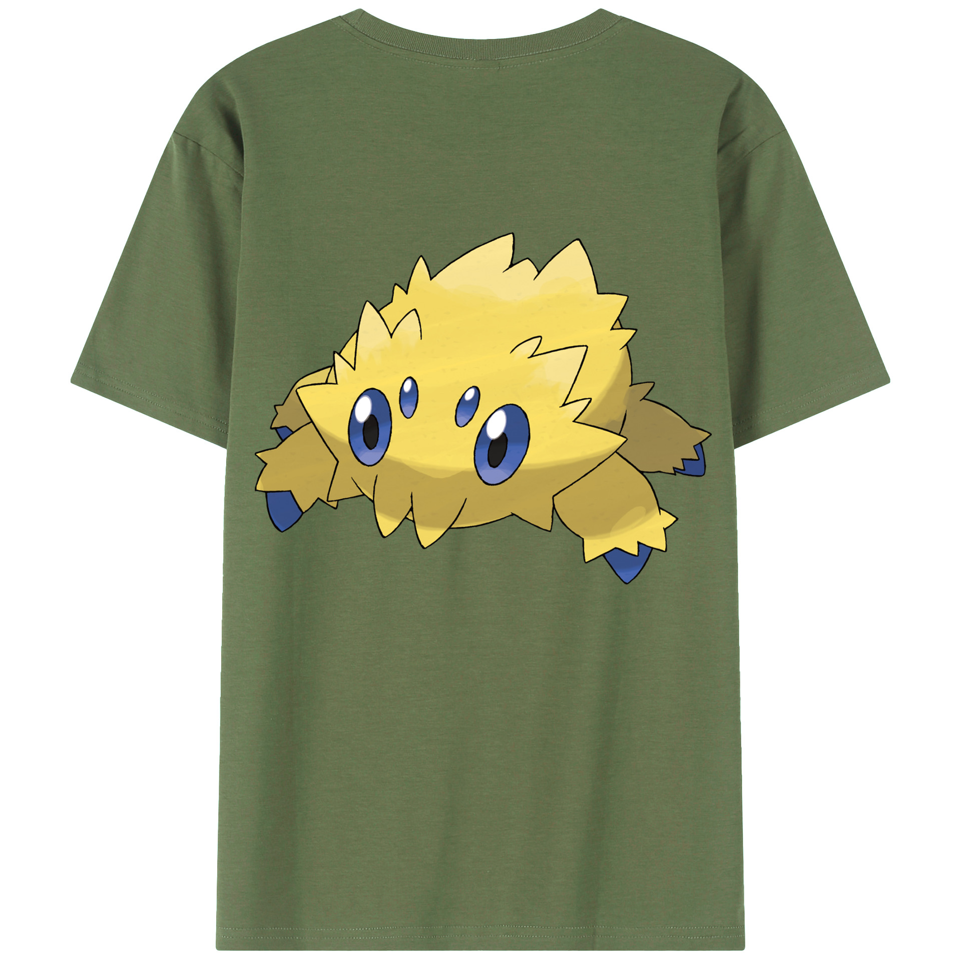 （画像用） ポケットモンスター Pokémon 綿100％ メンズ半袖Tシャツ（バックプリント） 通気性